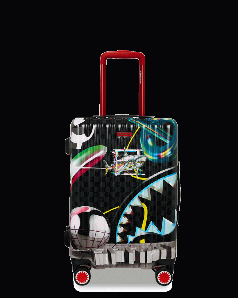 MIND TRIP SHARK DOSE SHARKNAUTICS HARDSHELL CARRY-ON LUGGAGE